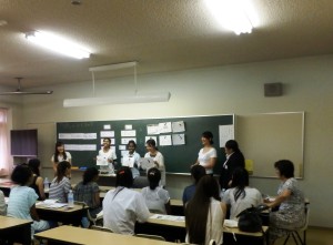 「て形」の復習 「~て、~て、~しました」を使って、一日の出来事を発表