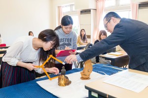 「日本の仏像」授業の様子