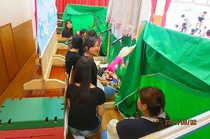 人形劇公演 附属保育園にて 川村学園女子大学